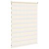 vidaXL Zebra Blind Marble Beige 100x100 cm Fabric Width 95.9 cm Polyester