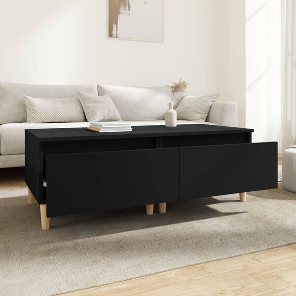 vidaXL Side Tables 2 pcs Black 50x46x35 cm Engineered Wood