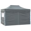 vidaXL Party Tent Folding Anthracite 280 x410 x 315 cm Oxford Fabric