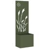vidaXL Garden Privacy Screen Olive green 50 x 140 cm Cold-rolled steel