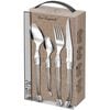 Lou Laguiole 24 Piece Cutlery Set Tradition Taupe