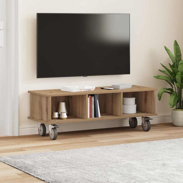vidaXL TV Stand Artisan Oak 100 x 35 x 35 cm Engineered Wood