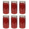 vidaXL Storage Jars with Clip Closure 6 pcs 1000 ml