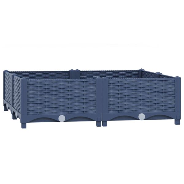 vidaXL Raised Bed 80x80x23 cm Polypropylene