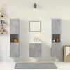 vidaXL 5 Piece Bathroom Furniture Set Concrete Grey Engineered Wood