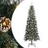 vidaXL Artificial Christmas Tree with 300 LEDs with Stand Green 240 cm