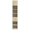 vidaXL Slim Storage Cabinet Sonoma Oak 40x42.5x225 cm Engineered Wood