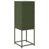 vidaXL Sideboard Olive Green 36x39x107 cm Cold-rolled Steel