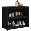 vidaXL Outdoor Kitchen Cabinet Black 106x55x92 cm Solid Wood Pine