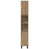 vidaXL Bathroom Furniture Set with Storage 3 pcs Brown Engineered wood