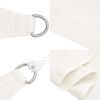 vidaXL Sunshade Sail 160 g/m² White 2.5x5 m HDPE