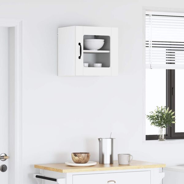 vidaXL Kitchen Cabinet with Shelf High Gloss White 40 x 31 x 40 cm