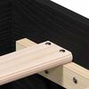 vidaXL Bed Frame with Drawer Black Oak 140 x 200 cm Engineered Wood