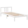 vidaXL Bookcase Bed without Mattress White 90x200 cm Solid Wood Pine