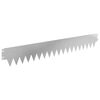 vidaXL Lawn Edging 50 pcs 103 x 15 cm metal Silver