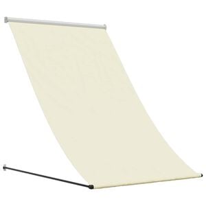 vidaXL Retractable Awning Cream 100x150 cm Fabric and Steel