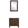 vidaXL Bathroom Furniture Set 2 pcs Walnut Brown Engineered Wood