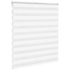 vidaXL Zebra Blind White 120x150 cm Fabric Width 115.9 cm Polyester