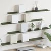 vidaXL Floating Shelf 4 pcs Olive Green 100 x 9 x 2.5 cm Steel