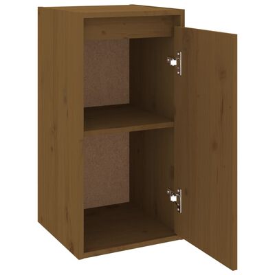 vidaXL Wall Cabinet Honey Brown 30x30x60 cm Solid Wood Pine