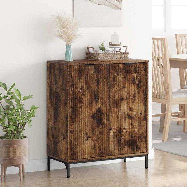 vidaXL Sideboard Smoked Oak 69.5 x 33 x 82 cm Engineered Wood