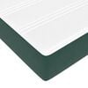 vidaXL Box Spring Bed with Mattress Dark Green 80 x 220 cm Fabric