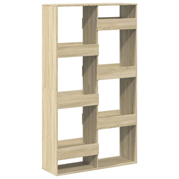 vidaXL Bookcase Sonoma Oak 100x33x175 cm Engineered Wood