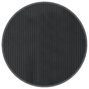 vidaXL Rug Round Grey 60 cm Bamboo