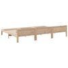 vidaXL Family Bed Frame No Mattress 240x200 cm Solid Wood Pine