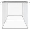vidaXL Chicken Cage with Roof Light Grey 203x98x90 cm Galvanised Steel