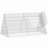 vidaXL Chicken Cage Silver 110 x 55 x 55 cm Galvanised Steel