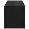 vidaXL Shoe Cabinet Black oak 100 x 35 x 38 cm Engineered wood
