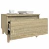 vidaXL Side Tables 2 pcs Sonoma Oak 50x46x35 cm Engineered Wood