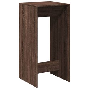 vidaXL Bar Table Brown Oak 51x50x103,5 cm Engineered Wood