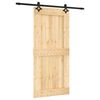 vidaXL Sliding Door with Hardware Set 95x210 cm Solid Wood Pine