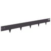 vidaXL Lawn Edging 30 pcs 100 x 12 cm Steel Black