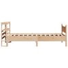 vidaXL Bed Frame with Headboard 75x190 cm Small Single Solid Wood Pine