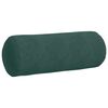 vidaXL Bolster Pillows 2 pcs Dark Green &Oslash; 25 x 70 cm Corduroy Fabric