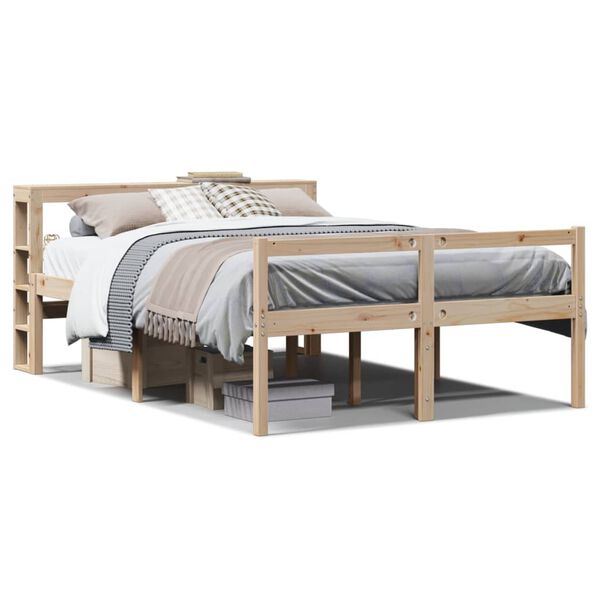 vidaXL Senior Bed with Headboard without Mattress 120x190 cm Small Double