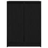 vidaXL Sideboard Black Oak 57x34x76 cm Engineered Wood
