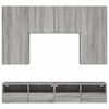 vidaXL 5 Piece TV Wall Units Grey Sonoma Engineered Wood