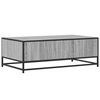 vidaXL Coffee Table Grey Sonoma 100x57x35 cm Engineered Wood and Metal
