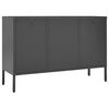 vidaXL Sideboard Anthracite 105x35x70 cm Steel and Tempered Glass