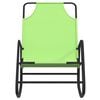 vidaXL Rocking Sun Lounger Green Steel and Textilene