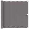 vidaXL Balcony Screen Light Grey 120 x 400 cm HDPE and Aluminium
