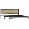 vidaXL Metal Bed Frame without Mattress Sonoma Oak 183x213 cm