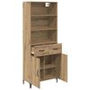 vidaXL Highboard Artisan Oak 69.5 x 34 x 180 cm Engineered Wood