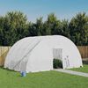 vidaXL Greenhouse with Steel Frame White 24 m&sup2; 6x4x2.85 m