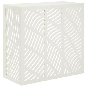 vidaXL Air Conditioner Cover White 110 x 50 x 105 cm Steel
