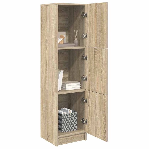 vidaXL Highboard Sonoma oak 31.5 x 32 x 124 cm Engineered wood